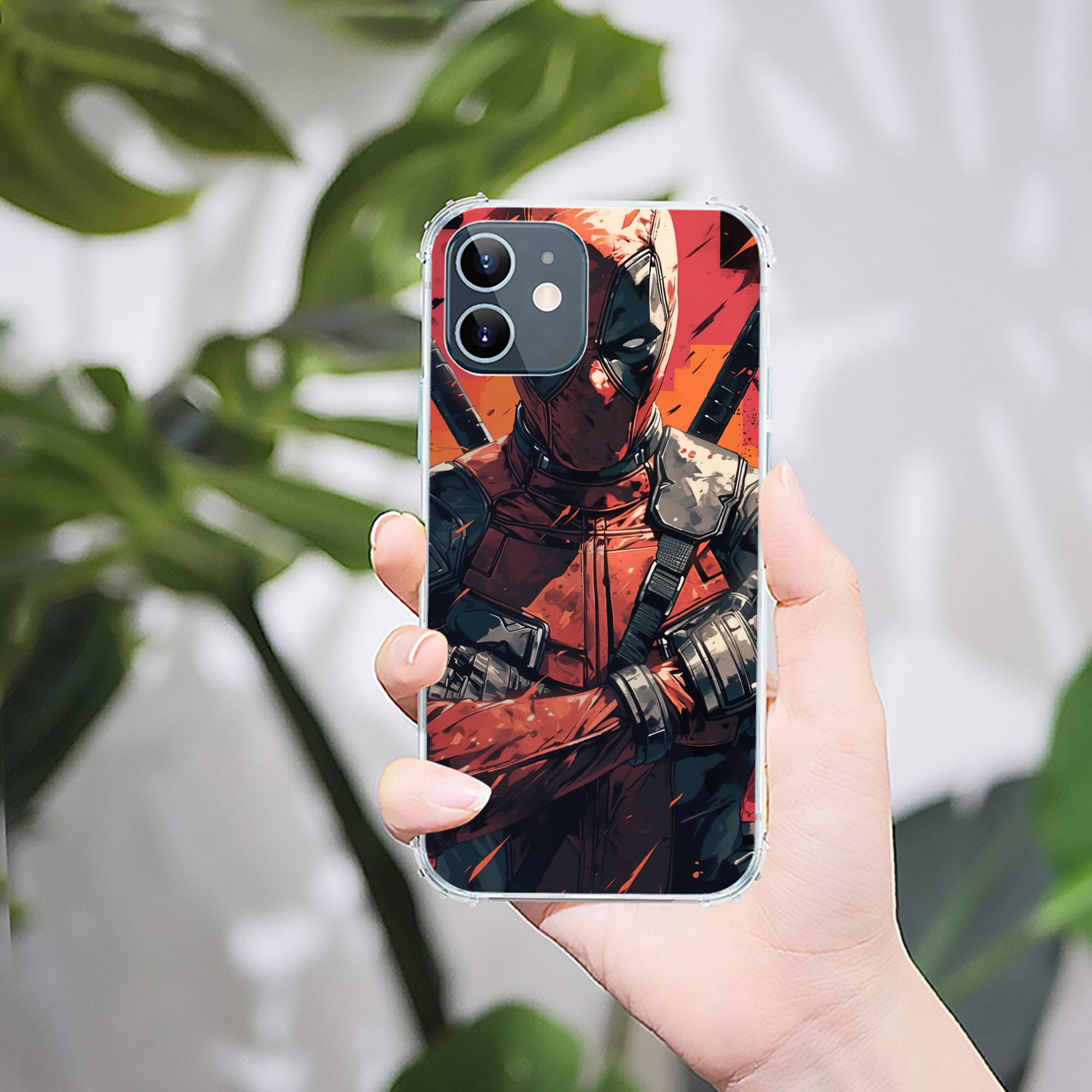 （画像用） Deadpool デッドプール 【iPhone 12シリーズ対応】透明スマホケース（クリアソフトケース）